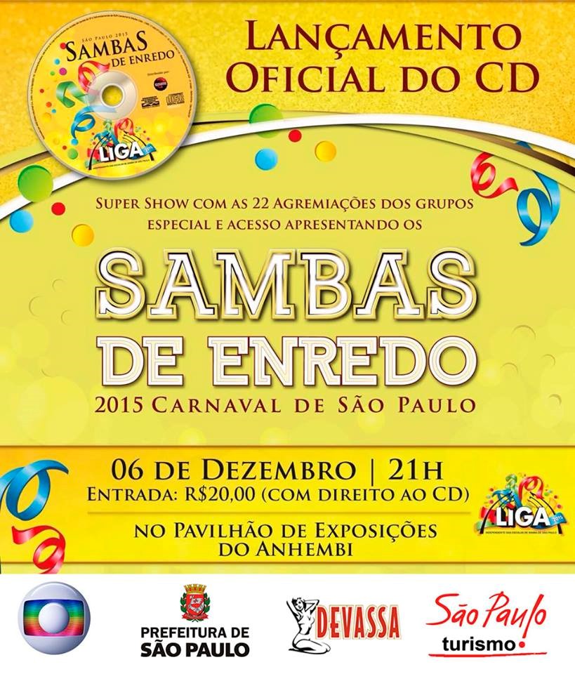 Lançamento CD Carnaval SP 2015